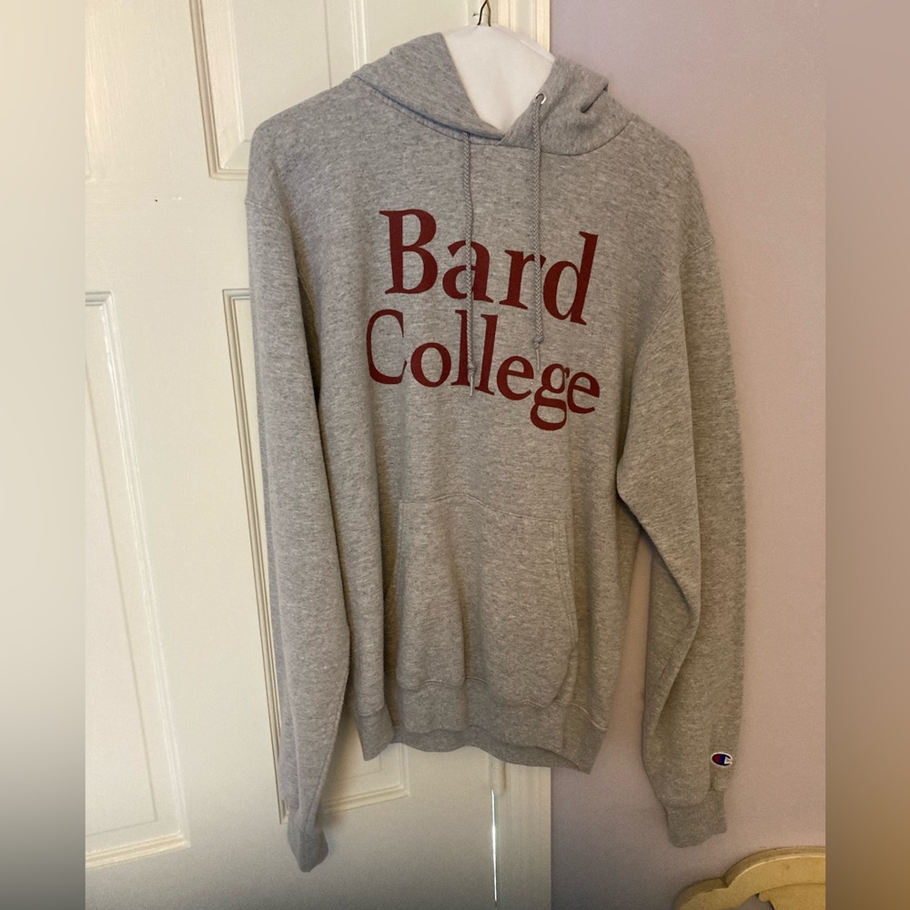 Bard College hooded Champion sweatshirt, size Small